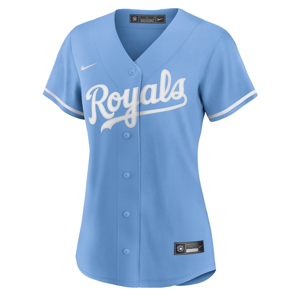 Women's Kansas City Royals Nike Light Blue Alternate Replica Team Logo ...